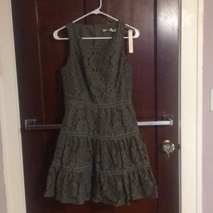 OLIVE GREEN LACE LAUREN CONRAD DRESS